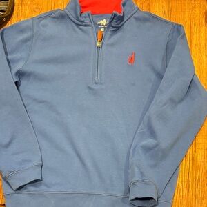 johnnie-O Blue  quarter Zip-Up